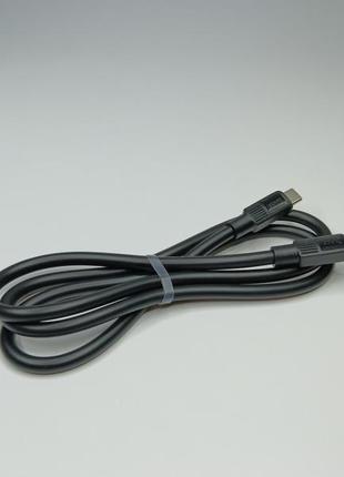Кабель для быстрой зарядки hoco x84 type-c to type-c 60w 1 метр черный