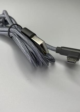 Кабель borofone bx26 для зарядки телефона / смартфона 2.4а micro-usb 1 метр боковой разъем