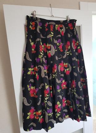 Шерстяная брендовая юбка плиссе country casuals2 фото
