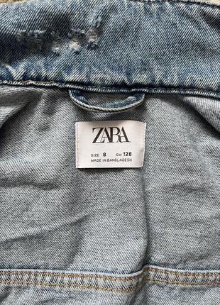 Джинсова куртка zara  128 8 років3 фото