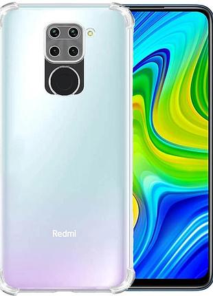 Чохол fiji proof для xiaomi redmi note 9 бампер з посиленими бортамиtransparent