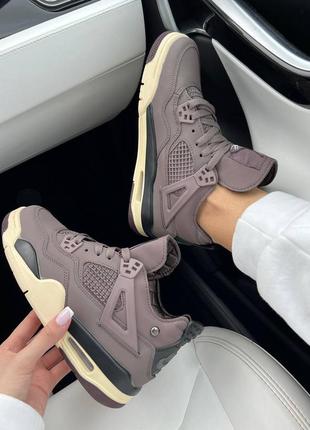 Кросівки nike air jordan 4 retro a ma maniére violet ore10 фото