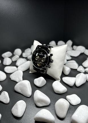 Годинник на руку з шкіряним ремінцем форсайнін чоловічий механічний годинник форсінін наручний годинник для чоловіка forsining2 фото