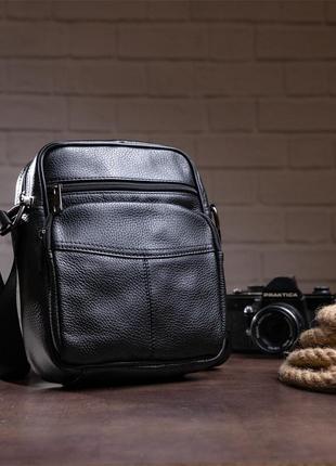Компактная кожаная сумка для мужчин1 фото