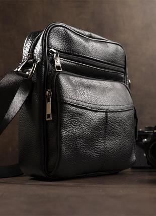 Компактная кожаная сумка для мужчин3 фото