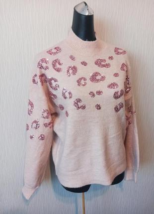 Тепла стильна жіноча кофта светр джемпер