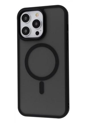 Чохол wave matte insane case with magnetic ring iphone 14 pro max black