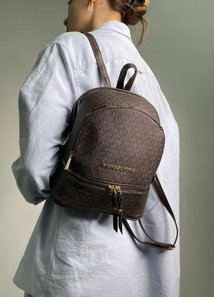 Женский рюкзак michael kors backpack mini brown