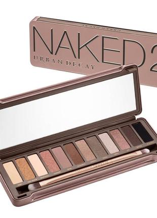 Палетка тіней urban decay naked 2 eyeshadow palette (12 відтінків)