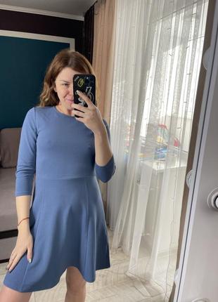 Платье синее платье мини1 фото