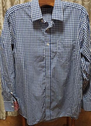 Качественная стильная брендовая рубашкаthe savile row company 1743 cotton 100%1 фото
