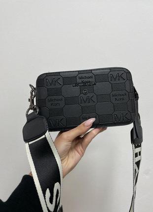 Женская сумка michael kors snapshot black    эко кожа