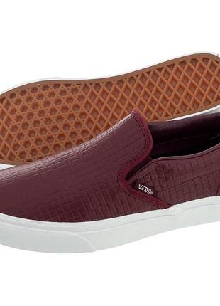 Кеди vans era classic slip-on ca (croc leather)