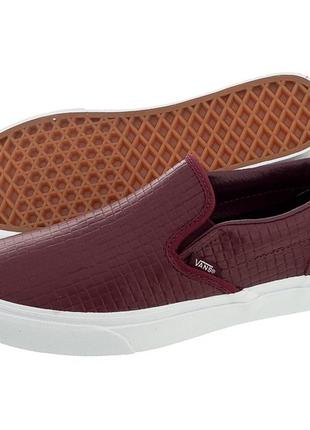 Кеди vans classic slip-on ca (croc leather)