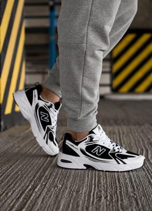 Мужские кроссовки new balance 530 white/black