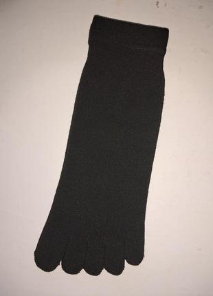 Високі однотонні шкарпетки з окремими пальцями 36-40 розмір