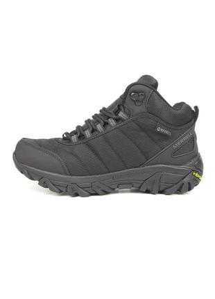 Зимние кроссовки merrell moc ll високі чорні2 фото