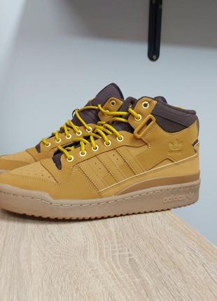 Кроссовки кроссовки adidas forum mid brown gx7079