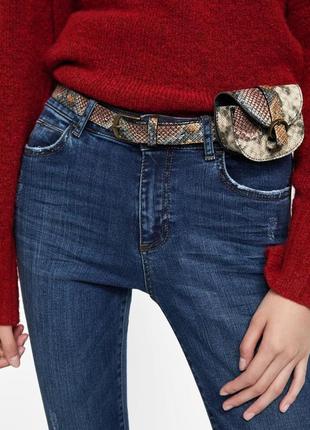 Базовые джинсы zara, рваный низ, 36р оригинал, испания6 фото