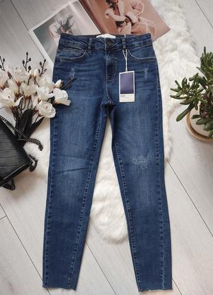 Базовые джинсы zara, рваный низ, 36р оригинал, испания9 фото