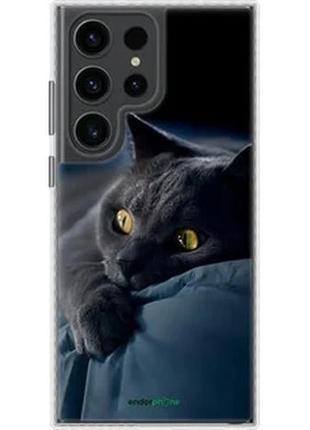 Чохол на samsung galaxy s23 ultra димчастий кіт "825pc-2906-2448"