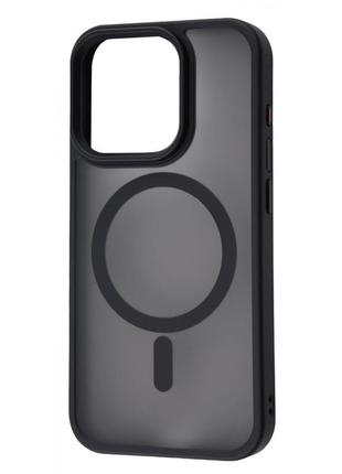 Чохол wave matte insane case with magnetic ring iphone 15 plus black