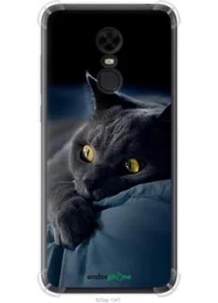 Чохол на xiaomi redmi 5 plus димчастий кіт "825sp-1347-2448"