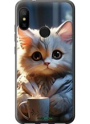 Чехол на xiaomi mi a2 lite white cat "5646u-1522-2448"