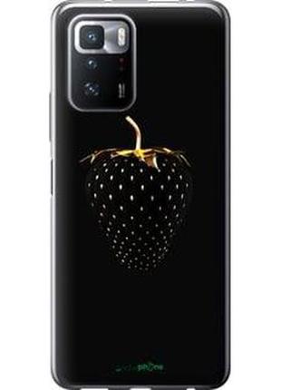 Чохол на xiaomi poco x3 gt чорна полуниця "3585u-2511-2448"