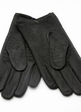 Перчатки мужские кешемир, зимние теплые сенсорные перчатки, плащовка + кашемир2 фото