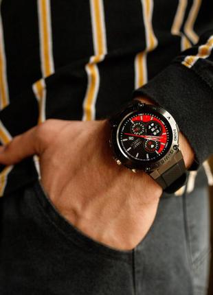 Cмарт-часы modfit ranger, с каучуковым ремнем, часы со звонком, ударопрочное стекло, oled, device clock3 фото