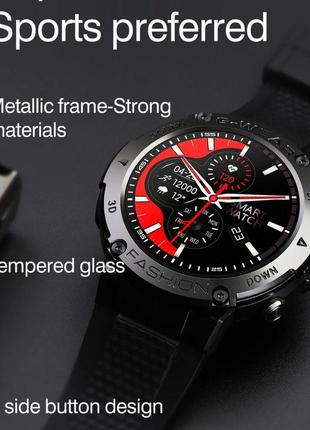 Cмарт-часы modfit ranger, с каучуковым ремнем, часы со звонком, ударопрочное стекло, oled, device clock4 фото