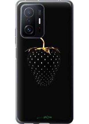 Чохол на xiaomi 11t чорна полуниця "3585u-2487-2448"