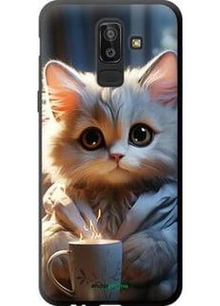 Чехол на samsung galaxy j8 2018 white cat "5646b-1511-2448"1 фото