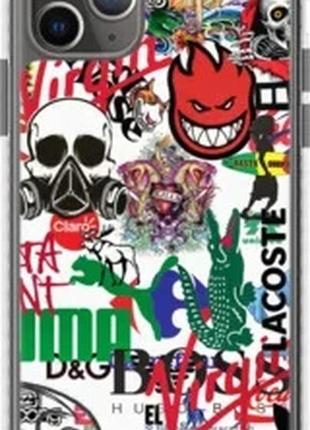 Чохол на iphone 11 pro max many different logos "4022pc-1723-2448"