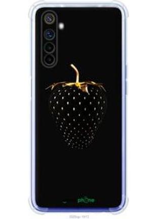 Чохол на realme 6 чорна полуниця "3585sp-1913-2448"