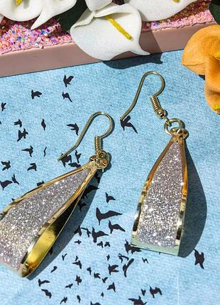 Сережки крапля води 3