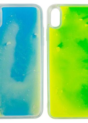 Неоновый чехол neon sand glow in the dark для apple iphone xs max (6.5")