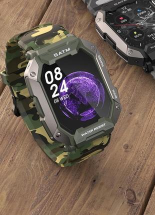 Смарт-часы smart uwatch, милитари для военных, тактические с мощной батареей, device clock5 фото