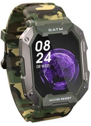 Смарт-часы smart uwatch, милитари для военных, тактические с мощной батареей, device clock1 фото