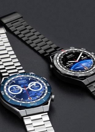 Смарт-часы smart ultramate, мужские, водостойкие, с металическим ремнем, cтальной корпус d c4 фото