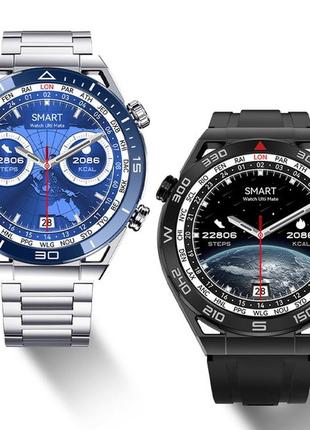 Смарт-часы smart ultramate, мужские, водостойкие, с металическим ремнем, cтальной корпус d c6 фото
