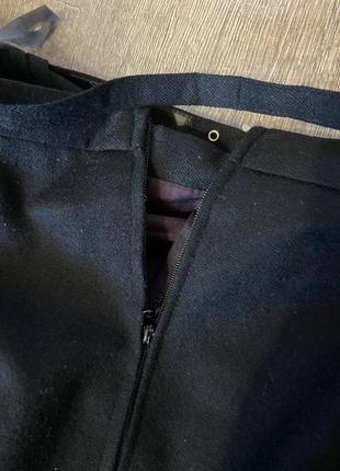 Винтажная черная юбка с пояском9 фото