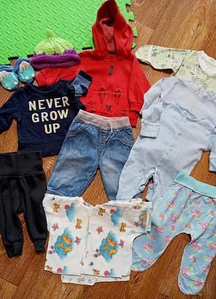 Лот одежды на новорожденных, 0-3 месяца, next, gap, h&amp;m, f&amp;f1 фото