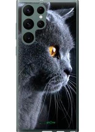 Чохол на galaxy s22 ultra красивий кіт "3038u-2500-2448"