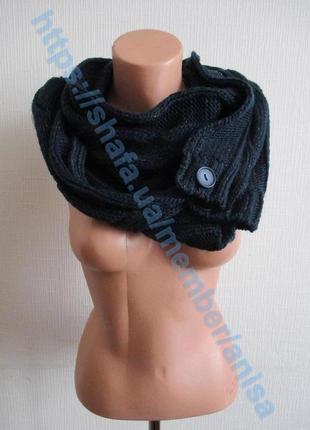 Комплект: повязка и шарф-снуд с золотистой нитью tcm tchibo6 фото