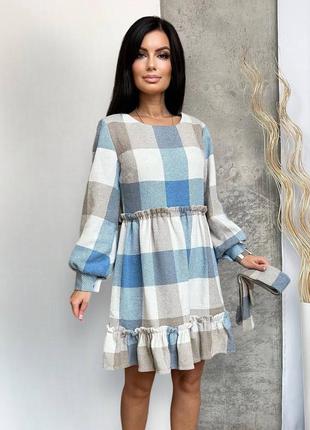 Кашемировое платье (42-48)3 фото