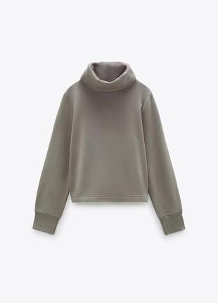 Теплый хлопковый свитшот zara