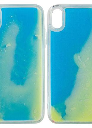 Неоновый чехол neon sand glow in the dark для apple iphone xs max (6.5")