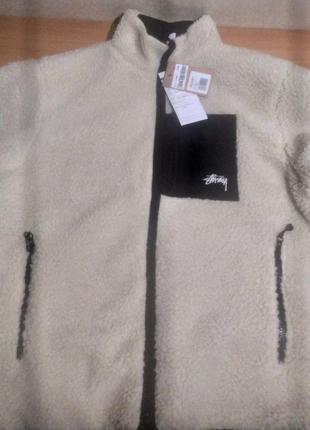 Stussy 8 ball sherpa. шерпа-куртка двохстороння